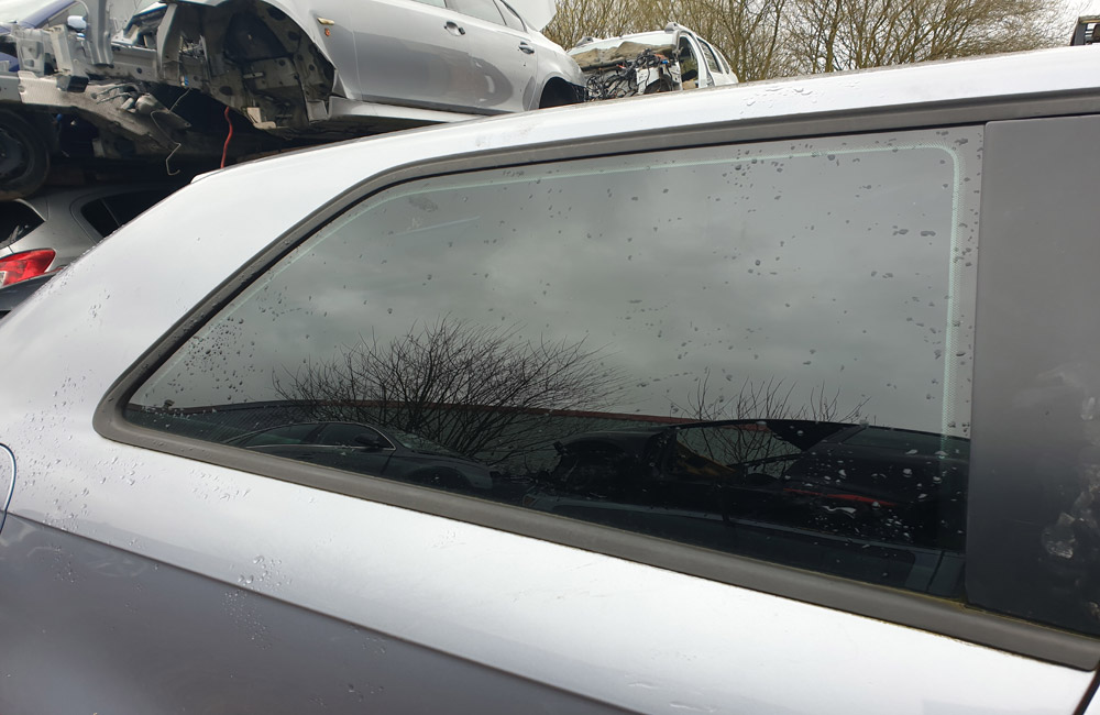 Audi A3 TDI Sport Quarter window glass driver side rear